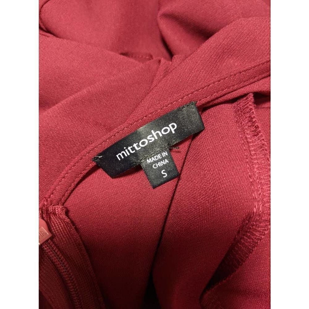 Mittoshop Ruffle Maroon Dress - Picture 12 of 16
